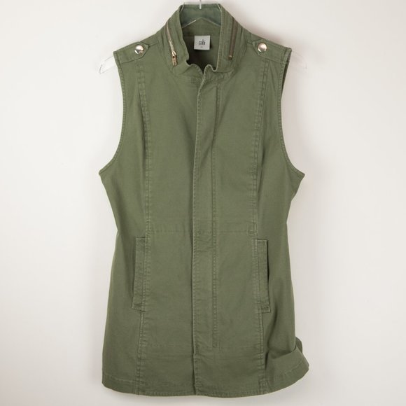 Cabi #5105 Explorer Vest Outwerar Utility Miitary Olive Green Size Small - Picture 2 of 7